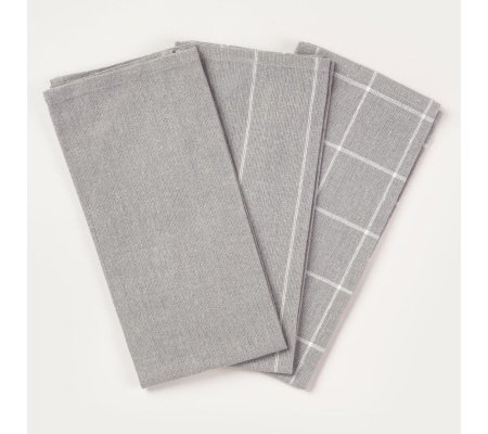 Набір кухонних рушників Homla MORGAN 45x65 см 3 шт Сірий