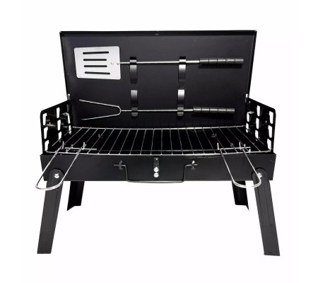 Складной угольный гриль Kontrast BBQ1009 Черный