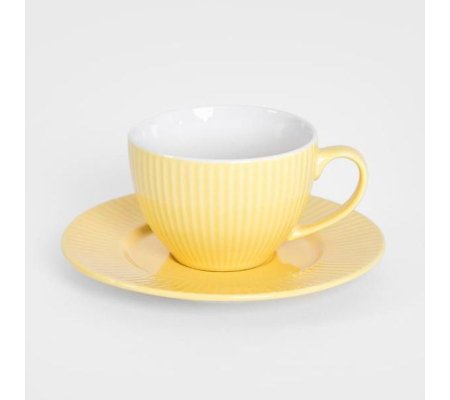 УЦЕНКА Чашка с блюдцем Homla SIENA 240 мл Желтый