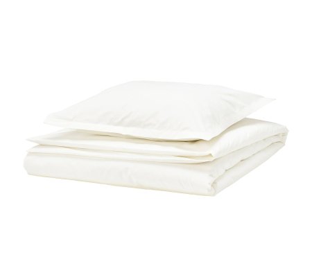 IKEA Комплект постельного белья HAMPFLOCKEL 150x200 см Белый (ИКЕА ХЭМПФЛОКЕЛЬ)