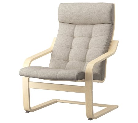 IKEA Кресло-качалка POANG Бежевый (ИКЕА ПОАНГ)