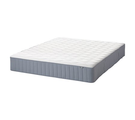 IKEA Пружинный матрас жесткий VAGSTRANDA 140x200 см Голубой (ИКЕА ВАГСТРАНД)