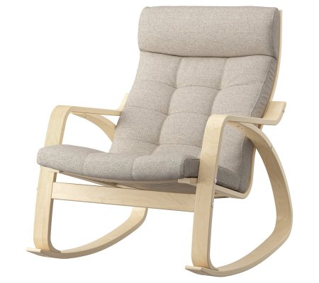 IKEA Крісло-качалка POANG Бежевий (ИКЕА ПОАНГ)