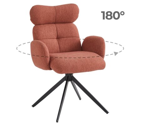 Обеденный стул поворотный Mebel Elit ALVARO Рыжий