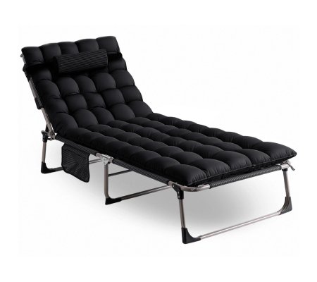 Складной шезлонг Mebel Elit VENUS Черный