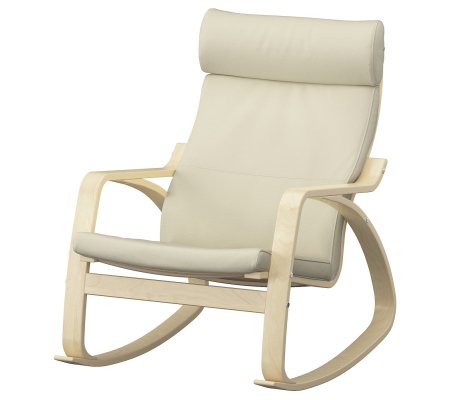 IKEA Кресло-качалка POANG Бежевый (ИКЕА ПОАНГ)