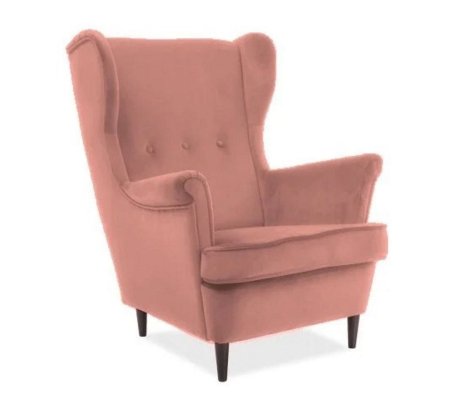Кресло мягкое Signal Lord Welur Светло-розовый, фото Кресло мягкое Signal Lord Welur Светло-розовый