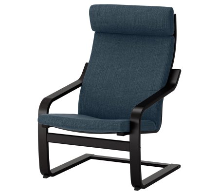 IKEA Кресло-качалка POANG Темно-синий (ИКЕА ПОАНГ)