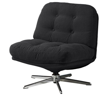 IKEA Кресло мягкое поворотное DYVLINGE Черный (ИКЕА ДИВЛИНГЕ)