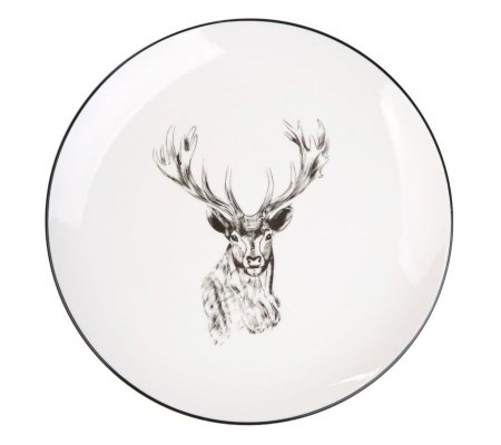 Обідня тарілка Homla REINDEER 27 см Принт, фото Обідня тарілка Homla REINDEER 27 см Принт