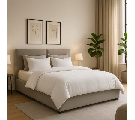 Ліжко Mebel Elit MARSYLIA Welur 160x200 см Сірий