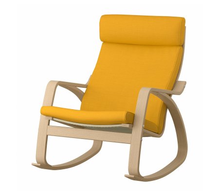 IKEA Крісло-качалка POANG Жовтий (ИКЕА ПОАНГ)