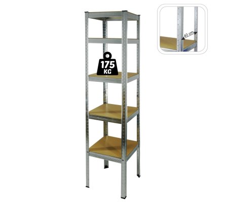 Стеллаж Garden Line GWI9412 Серебристый