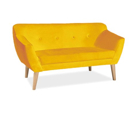 Диван Signal BERGEN Welur 2 Каррі, фото Диван Signal BERGEN Welur 2 Каррі