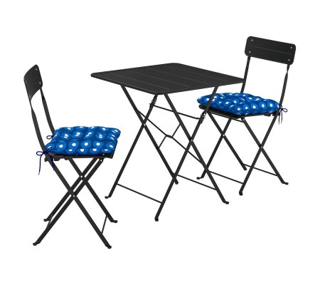 IKEA Комплект складаних садових меблів SUNDSO Антрацит (ИКЕА СУНДСО)