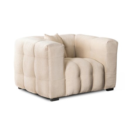 Кресло мягкое Mebel Elit MODERNO 1S Кремовый