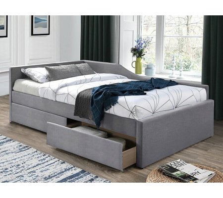 Кушетка Signal ELIOT Welur 120х200 см Сірий