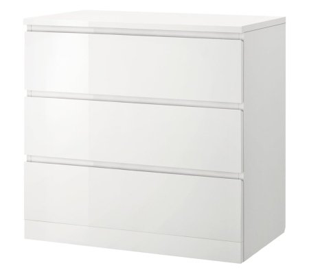 IKEA УЦІНКА Комод MALM Білий