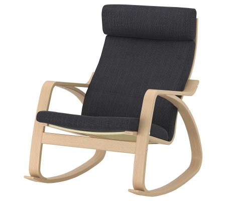 IKEA Крісло-качалка POANG Темно-сірий (ИКЕА ПОАНГ)