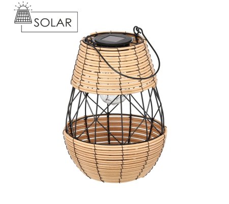 Декоративний світильник на сонячній батареї Garden Line LAP8938 Бежевий