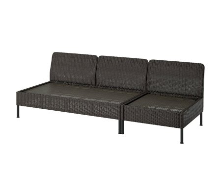 IKEA Садовий диван VITTSKAR Темно-сірий (ИКЕА ВИТТСКАР)