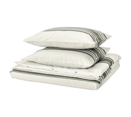IKEA Комплект постельного белья JATTEFRAKEN 200x200 см Белый (ИКЕА ЯТТЕФРАКЕН)