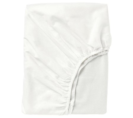 IKEA Простынь на резинке FARGMARA 140x200 см Белый (ИКЕА FÄRGMÅRA)