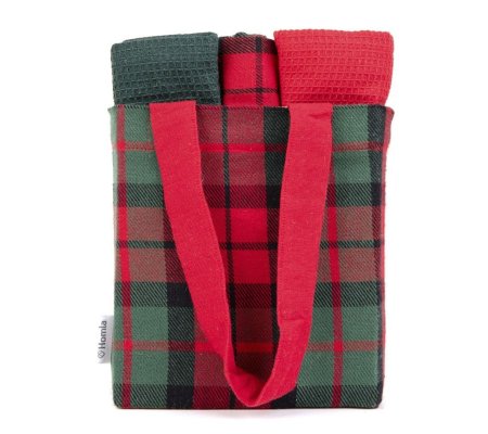 Набор кухонных полотенец Homla TARTAN 45x65 см 3 шт Принт