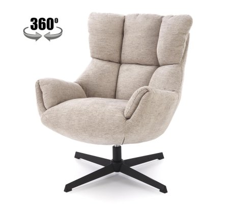 Кресло мягкое поворотное Halmar ORINOKO Бежевый