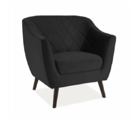 Кресло мягкое Signal MOLLY 1 Welur Черный, фото Кресло мягкое Signal MOLLY 1 Welur Черный