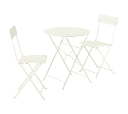 IKEA Комплект складной садовой мебели SUNDSO Кремовый (ИКЕА СУНДСО)