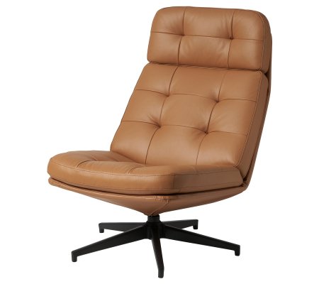 Крісло м'яке поворотне HAVBERG Коричневий