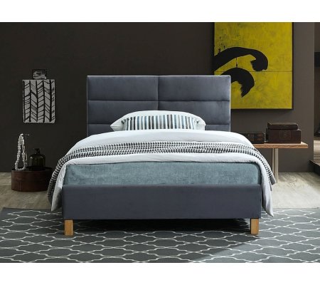 Кровать Signal SIERRA Welur 120х200 см Серый