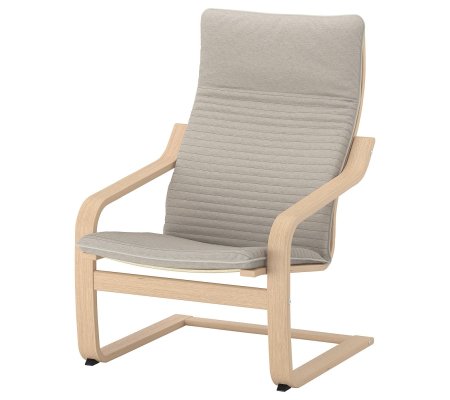 IKEA Кресло-качалка POANG Светло-бежевый (ИКЕА ПОАНГ)