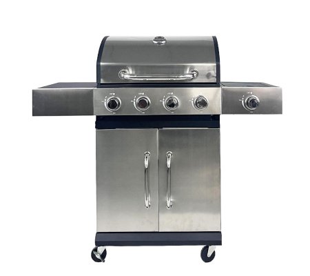 Газовый гриль с чугунной решеткой Garden Line BBQ5368 Серебристый