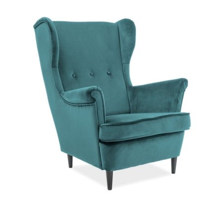 Кресло мягкое Signal Lord Welur Бирюзовый, фото Кресло мягкое Signal Lord Welur Бирюзовый