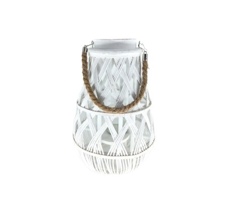 Подсвечник-фонарь Garden Line 27x42 см Белый