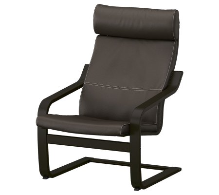 IKEA Кресло-качалка POANG Темно-коричневый (ИКЕА ПОАНГ)