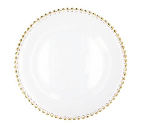 Обеденная тарелка Homla GOLDEN BALLS 33 см Прозрачный, фото Обеденная тарелка Homla GOLDEN BALLS 33 см Прозрачный