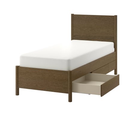 IKEA Ліжко TONSTAD 90x200 см Коричневий (ИКЕА ТОНСТАД)