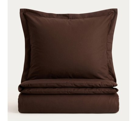 Комплект постельного белья Homla MILO 140x200 см Коричневый