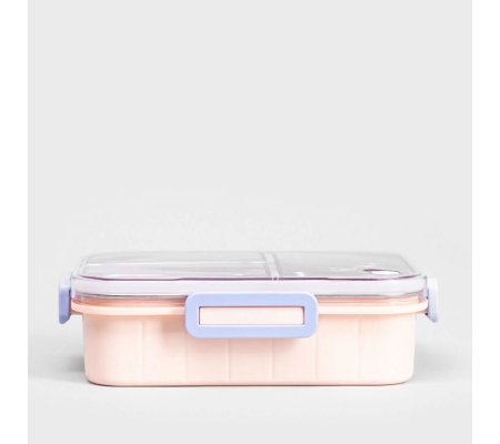 Ланч-бокс с столовыми приборами Homla KYOTA 750 мл Розовый