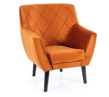 Кресло мягкое Signal KIER 1 Welur Корица, фото Кресло мягкое Signal KIER 1 Welur Корица