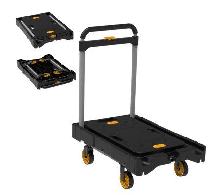 Складаний платформний візок Garden Line 110 кг Чорний, фото Складаний платформний візок Garden Line 110 кг Чорний