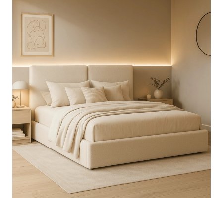 Ліжко Mebel Elit MARSYLIA Boucle 160x200 см Кремовий