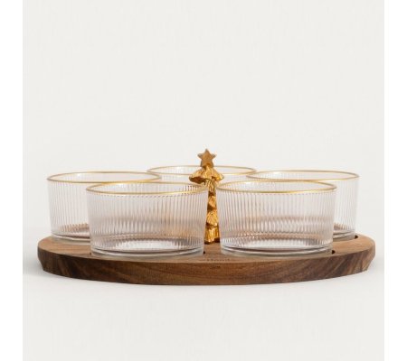 Сервировочный набор Homla LOVDAL Золотой