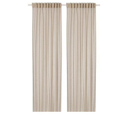 IKEA Тюль HALLEBRACKA 145х300 см 2 шт Світло-бежевий (ИКЕА ХАЛЛЕБРАК)