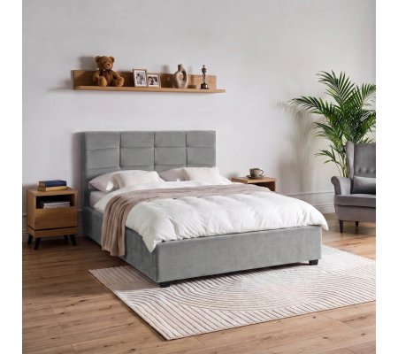 Кровать Mebel Elit TINGA Welur 140x200 см Темно-серый
