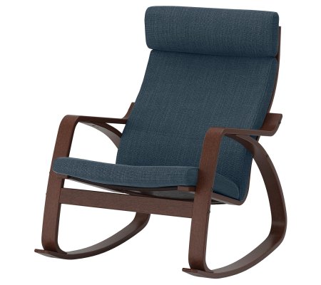 IKEA Крісло-качалка POANG Темно-синій (ИКЕА ПОАНГ)