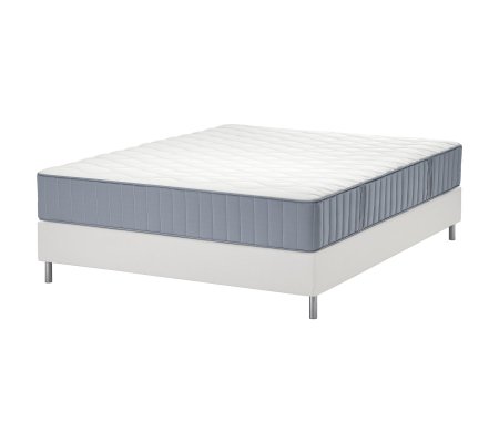 IKEA Кровать с матрасом LYNGOR 140x200 см Белый (ИКЕА ЛИНГОР)